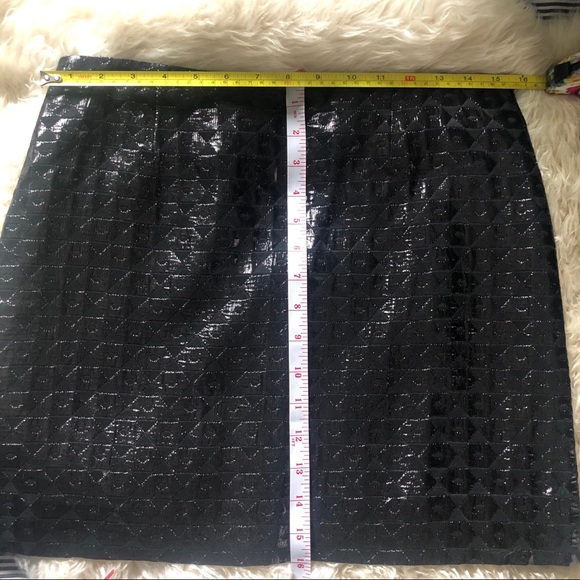 J. Crew Black Metallic Jacquard Miniskirt - Picture 5 of 9